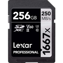 Professıonal 256 GB 1667X Sdxc Hafıza Kartı (250MB/S-90MB/S)