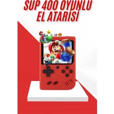 Zero Land Csmo-Tex Nostalji Oyunlu Mini Atari Gamebox 400 Oyunlu El Atarisi