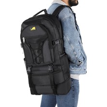 Viatox SR-01 Körüklü Ortopedik Konfor Çok Gözlü Gezi Seyahat Yürüyüş Dağcı Kamp Spor Sırt Çantası Deprem Çantası SİYAH