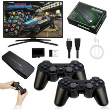 Video Oyun Konsolu, 20.000+ Klasik Oyun Konsolu, 64G 4K HDMI Çıkışı Game Stick, Iki Kablosuz Oyun Konsolu 2.4g Tak ve Çalıştır Tv Çubuğu Taşınabilir Konsol Retro