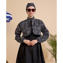 Gavlia Kadın Tesettür Mayo 4'lü Set-Yarım Kapama Fermuarlı..
