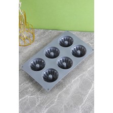 Destpak 6'lı Muffin ve Kek Kalıbı - Silikon Muffin Kek Kalıbı - Silikon Yanmaz Yapışmaz Yüksek Isıya Dayanıklı Ekstra Kaliteli