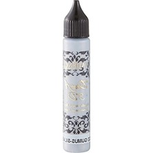 Larskas 25ML Gümüş Renkli Dora Boncuk Boya, Sanat Projeleri Için