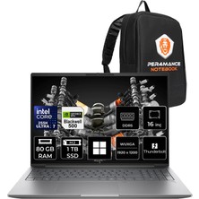 Hp Zbook x G1I Core Ultra 7 255H Rtx Pro 500 Blackwell 6gb 80GB Ram 1tb SSD 16" Fhd+ WIN11 Pro B30HMESPN438 Iş Istasyonu + Per4 Çanta