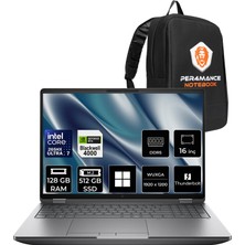 Hp Zbook Fury G1I Core Ultra 7 265HX Rtx Pro 4000 Blackwell 16GB 128GB Ram 512B SSD 16" Fhd+ WIN11 Pro C65H8ESPN566 Iş Istasyonu + Per4 Çanta