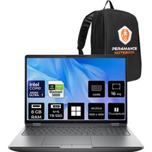 Hp Zbook Fury G1I Core Ultra 7 265HX Rtx Pro 3000 Blackwell 12GB 8gb Ram 4tb + 4tb SSD 16" Fhd+ WIN11 Pro 5F9Q8ESPN498 Iş Istasyonu + Per4 Çanta