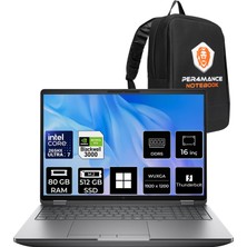 Hp Zbook Fury G1I Core Ultra 7 265HX Rtx Pro 3000 Blackwell 12GB 80GB Ram 512B SSD 16" Fhd+ WIN11 Pro 5F9Q8ESPN550 Iş Istasyonu + Per4 Çanta