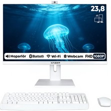 Xaser XS034 Intel Core i7-4770 8GB RAM 512GB SSD 23.8" Full HD VESA Uyumlu Webcam Wi-Fi All In One Bilgisayar
