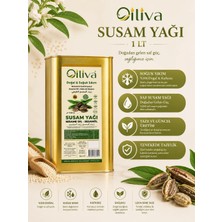 Oiliva Soğuk Sıkım Susam Yağı 1 Litre Teneke %100 Saf Doğal Katkısız
