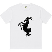 Hakiki Kastamonu Taş Baskı Oğlak Burcu Unisex Oversize Tişört