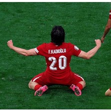 Türkiye Milli Takımı Euro 2024 Ferdi Kadıoğlu Deplasman Forması (Red)