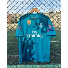 Real Madrid 2017/18 Sezonu Sergio Ramos Deplasman Forması (Turkuaz)