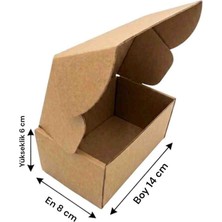 Rass 8×14×6 cm Kilitli E-Ticaret Karton Kargo Kutusu 5 Adet