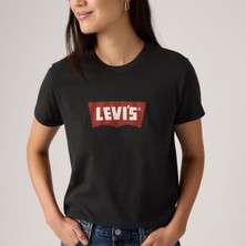 Levi's Graphic Favorite Kadın Siyah Tişört - 008BX-0007