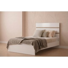 Noiss Home Decor Asel Başlıklı Tek Kişilik 90X190 Karyola Seti