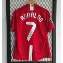 Manchester/united 2008 Moskova Şampiyonlar Ligi Finali Cristiano Ronaldo Kısa Kol Forması