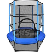 Larskas Fileli Çocuk Trambolini – 140 cm (55 Inç)  Boy, Güvenli ve Dayanıklı Zıplama Trambolini Cks-69