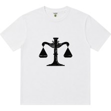 Hakiki Kastamonu Taş Baskı Terazi Burcu Unisex Oversize Tişört