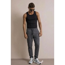 Comstar Erkek Basic Trend Bel Lastikli Füme Bol Pantolon