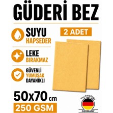HRPAK En Büyük Pro Güderi Bezi Oto Cam ve Kaporta Temizleme 50X70 cm 2 Adet