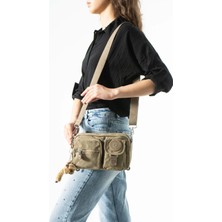571 Collections Çanta Çok Fonksiyonel, Omuz, Göğüs ve Bel Çantası Kahverengi (Model: 571-6V)