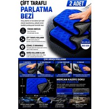 HRPAK 40X40 cm 2 Adet Çift Taraflı Parlatma ve Kurulama Bezi