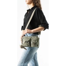 571 Collections Çanta Çok Fonksiyonel, Omuz, Göğüs ve Bel Çantası Vizon (Model: 571-6V)