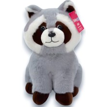 Selay Toys Pelüş Gri Rakun 30 cm 4542