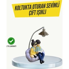 Epilons Okuyan Çift Figürlü Dekoratif Gece Lambası Hediye Seçeneği