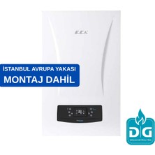 E.c.a Citius Premix 24/24 Kw (20.000 Kcal) Hermetik Baca ile Yüksek Verimli Tam Yoğuşmalı Kombi Istanbul Avrupa Montaj Dahil