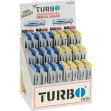 Turbo Min 60 mm 0.5 mm Uç Boyutlu Mekanik Kurşun Kalem 2B Renkli Yüzey Kaymaz