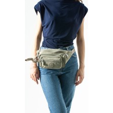 571 Collections Çanta Unisex Çok Cepli, Su Geçirmez, Çapraz Askılı Bel Çantası (Freebag) vizon Model: 571-7J