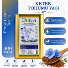 Oiliva Soğuk Sıkım Keten Tohumu Yağı 2 Litre Teneke %100 Saf Doğal Katkısız Avantajlı Paket