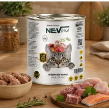 Nevmix Gurme Yetişkin Kedi Konserve (Yaş) Maması (415 Gr.) x 24 Adet