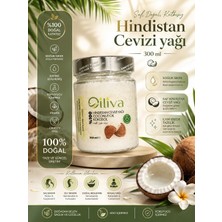 Oiliva Soğuk Sıkım Hindistan Cevizi Yağı 300 ml Cam Kavanoz %100 Saf Doğal Katkısız