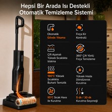 Roborock F25 Steam Akıllı Dikey Süpürge Siyah