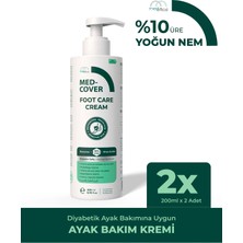 Med-Cover Ayak Bakım Kremi x 2 Adet– Uyumlu & Hassas Ciltlere Özel (%10 Üre, Shea Butter, Beeswax