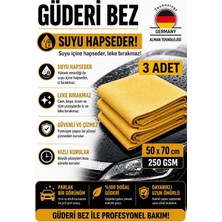 HRPAK En Büyük Pro Güderi Bezi Oto Cam ve Kaporta Temizleme 50X70 cm 3 Adet