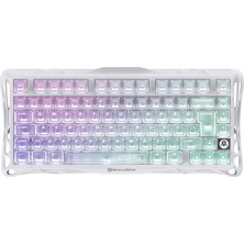 Gravastar Mercury K1 Lite Rgb Kablosuz Mekanik Gaming Klavye, Ingilizce Q, Crystal Aurora