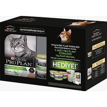 Larskas Pro Plan Sterilised Somonlu Kuru Kedi Maması 1.5 kg +3 Pouch Hediye