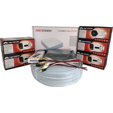 Hikvision 5’li Full Hd Güvenlik Kamerası Seti Renkli Gece Görüşlü, Olay Anında Bildirim