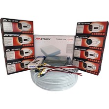Hikvision 8’li Full Hd Güvenlik Kamerası Seti Renkli Gece Görüşlü, Olay Anında Bildirim