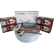 Hikvision 4’lü Full Hd Güvenlik Kamerası Seti Renkli Gece Görüşlü, Olay Anında Bildirim