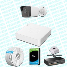 Provzen Hikvision 1 Ip Kameralı 4mp 1440P Mikrofonlu Güvenlik Kamerası