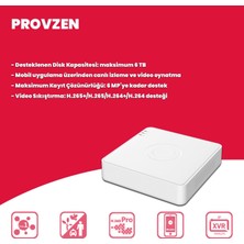 Provzen Hikvision 8 Ip 4mp Hibrit Colorvu Güvenlik Kamerası Seti Olay Anında Bildirim
