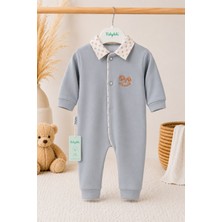 Baby Hola %100 Pamuk Erkek Bebek Tulum Yenidoğan Hastane Çıkışı Organik 15044