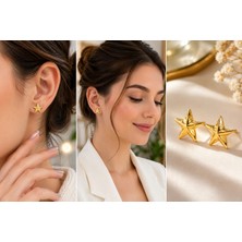 Gold  Yıldız Küpe