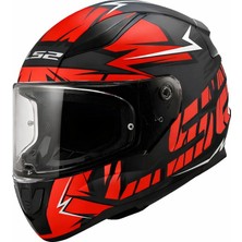 Ls2 Rapıd 2 Mat Cromo Black Red Kask
