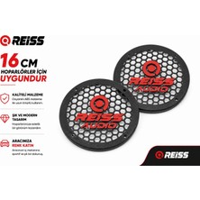 16CM Hoparlör Kapağı - Reiss Logolu Kaliteli Plastik Midrange Hoparlör Kapak 16 cm - 2 Adet