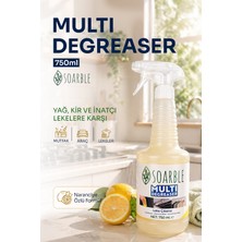 Soarble Yağ Çözücü Sprey 750 ml Multi Degreaser Narenciye Özlü Çok Amaçlı Temizleyici